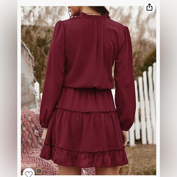 BTFBM dress Amazon size medium wine red - Picture 2 of 6